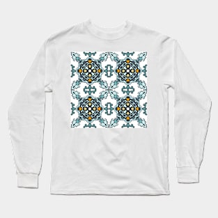 Seamless classic ornament tiles Long Sleeve T-Shirt